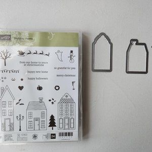 Stampin Up Holiday Home and Homemade Holidays framelits bundle